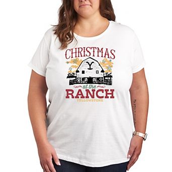 Plus Size Yellowstone Christmas Ranch Graphic Tee