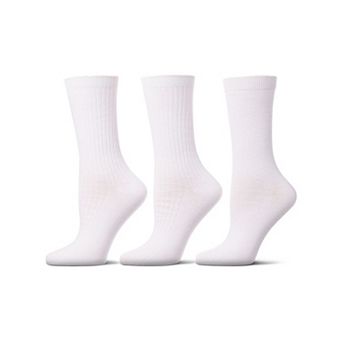 6 Pairs Women's Basic Rib/flat Knit/cable Crew Socks