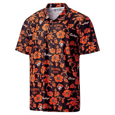 Men's Reyn Spooner Black Oklahoma State Cowboys Performance Polo