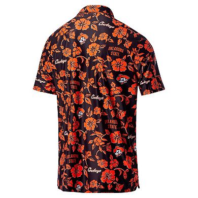 Men's Reyn Spooner Black Oklahoma State Cowboys Performance Polo