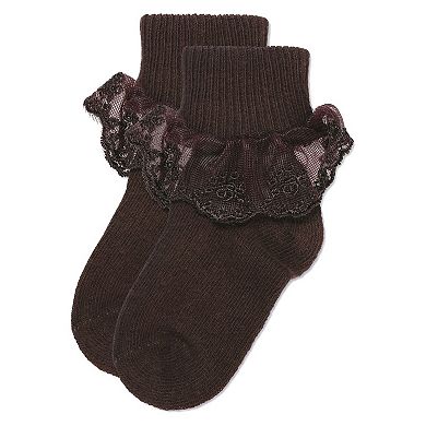 Classic Lace Girls Ruffle Anklet Socks