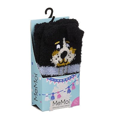 Women's Dog Embellished Plush Crew Socks