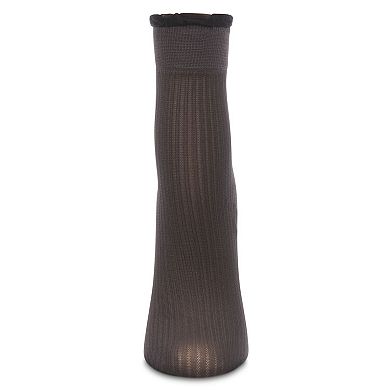 Women's Barely There Sheer Ruffle Cuff Anklet Socks