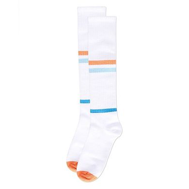 Girls' Multi Colored Stripe Knee High Socks