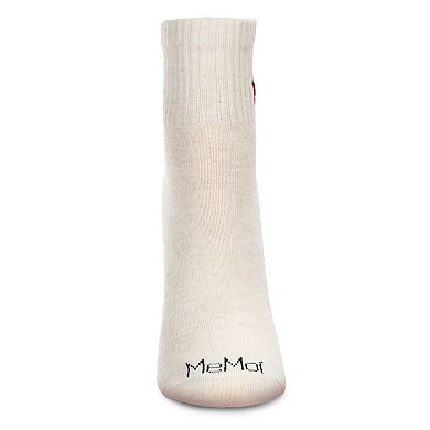 Women's Cherry Embroidery Athletic Quarter Socks