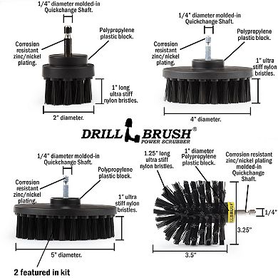 Grill Brush - Grill Tools - Ultra Stiff Brush - Wire Brush Alternative - Grill Cleaner - Bbq Brush