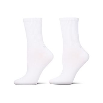 Women's 2 Pair Pack Thin Ribbed Crew Socks