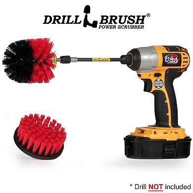 Granite Cleaner - Stiff Bristle Set - Algae Remover - Water Fountain - Deck Brush - Headstones