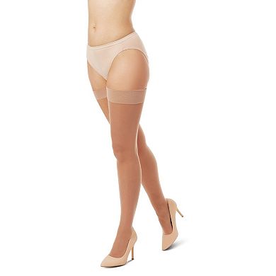 Women's Crystal Sheer Sheer Toe Stockings