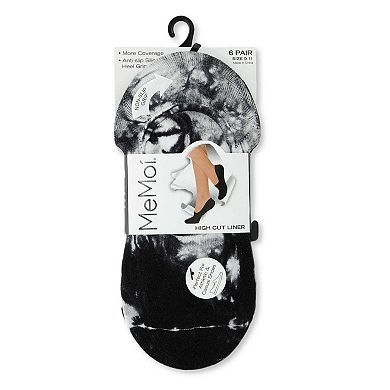 Tie Dye Highcut Liner Sock 6 Pair Pack