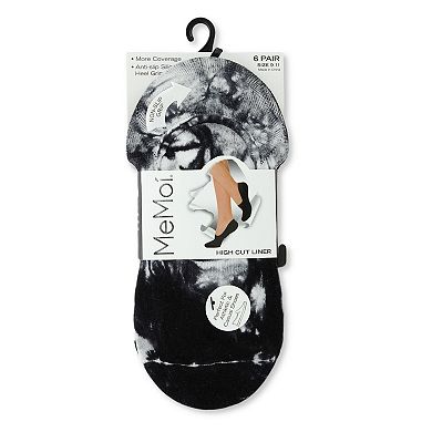 Tie Dye Highcut Liner Sock 6 Pair Pack