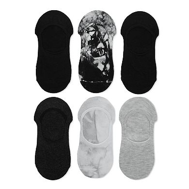 Tie Dye Highcut Liner Sock 6 Pair Pack