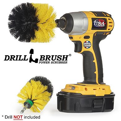 Bathroom Spin Brush Kit - Shower Cleaner - Bathtub - Tile - Grout Cleaner - Baseboard - Flooring