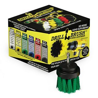 Medium Stiffness Cleaning Drill Attachment Brush - Kitchen, Cabinet, Counter, & Linoleum