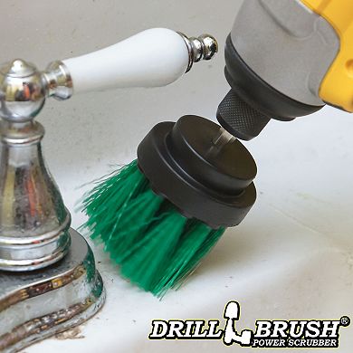 Medium Stiffness Cleaning Drill Attachment Brush - Kitchen, Cabinet, Counter, & Linoleum