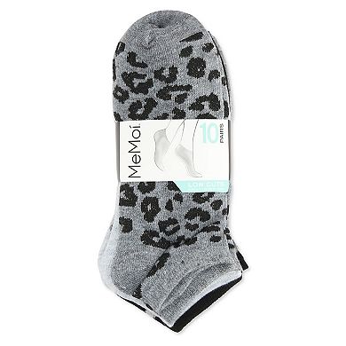 Women's 10 Pair Pack Animal Print Low Cut Socks