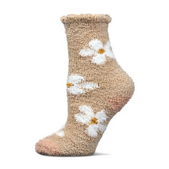 Women's Daisy Marshmallow Cozy Crew Socks