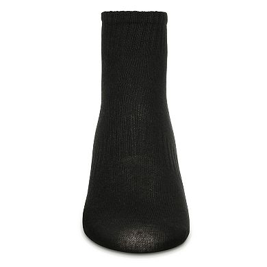 Women's 10 Pair Pack Active Sport Solid Quarter Socks