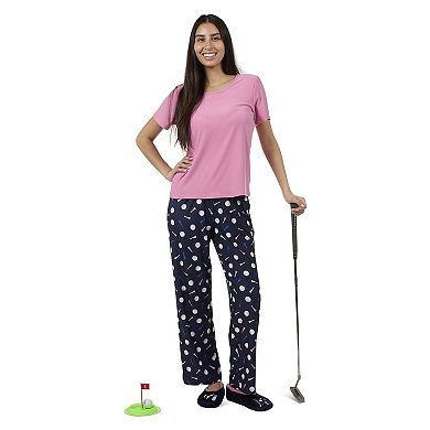 Women's Tee-time 2 Piece Pj Set In A Bag