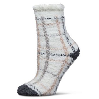 Women's Plaid Marshmallow Cozy Crew Socks