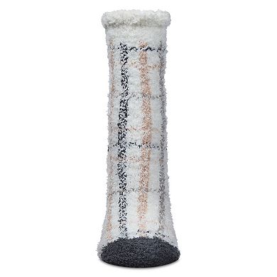Women's Plaid Marshmallow Cozy Crew Socks