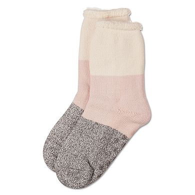 Women's Colorblock Cozy Warm Thermal Crew Socks