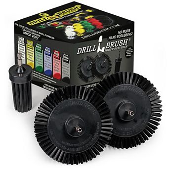 Grill Cleaning Drill Scrub Brush Attachment - Ultra Stiff - Bbq, Griddle And Smoker Cleaning Brush