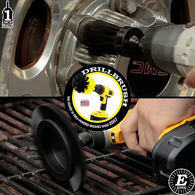 Grill Cleaning Drill Scrub Brush Attachment - Ultra Stiff - Bbq, Griddle And Smoker Cleaning Brush