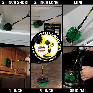 Ultimate Kitchen Cleaning Kit With 7 Inch Extension - Cast Iron Skillet - Stove, Burners, Oven Rack