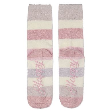 Women's Happy Aloe Infused Crew Socks