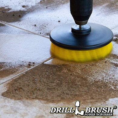 Shower Cleaner - Shower Curtain - Flat Scrub Brush - Shower Doors - Grout Cleaner - Toilet