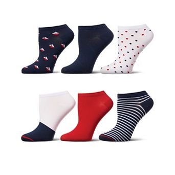Women's 6 Pair Pack Nautical Low Cut Socks