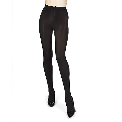 Women's Perfectly Opaque Non-control Top Nylon Tights