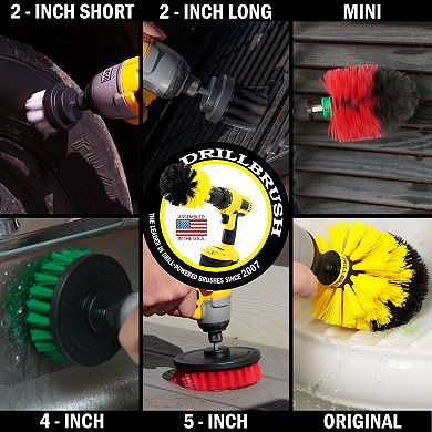 Ultimate Variety Brush Kit With Useful All-purpose Cleaning Paste Bundle - Bathroom, Auto, & Kitchen