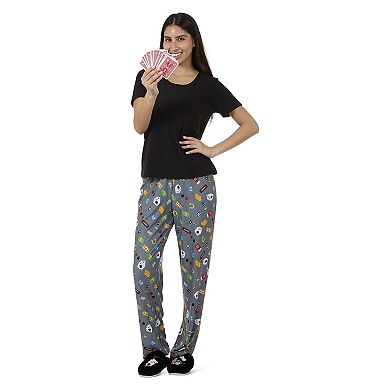 Women's Deal Me In Two Piece Pj Set In A Bag