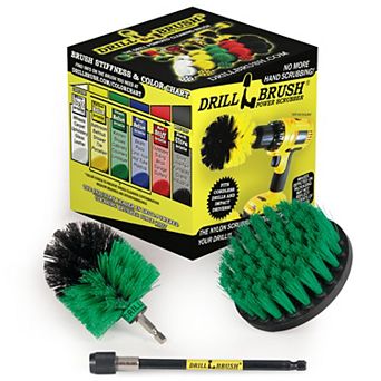 Kitchen Accessories Spin Brush Kit With Extension - Dishes - Pots & Pans - Stove - Oven - Sink