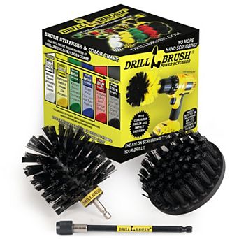 Ultra Stiff Scrub Brush Kit With Extension -bbq Accessories Smoker - Grill Brush - Grease And Stain