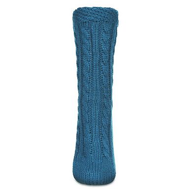Women's Cable Knit Sherpa-lined Lounge Sock