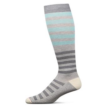 Multi Stripes 8-15 Mmhg Graduated Cotton Compression Socks