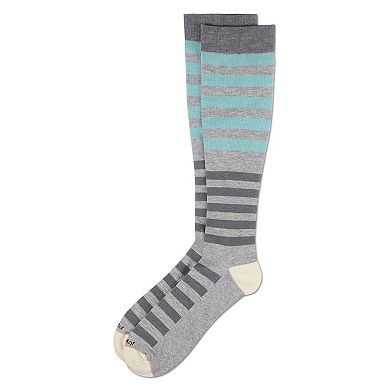 Multi Stripes 8-15 Mmhg Graduated Cotton Compression Socks