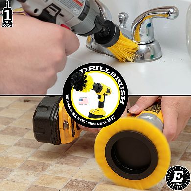 Tile And Grout Cleaning Drill Brush Set - Shower Floor Scrub Brush For Drill - Bathroom Scrub Brush