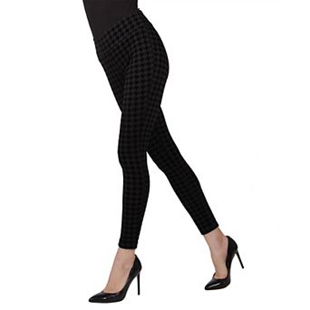 Suede Houndstooth Shaping Leggings