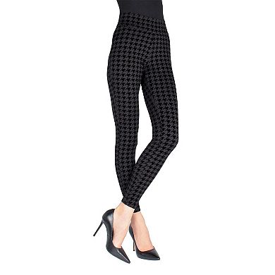 Suede Houndstooth Shaping Leggings