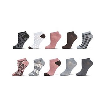 Women's 10 Pair Pack Leopard Low Cut Socks