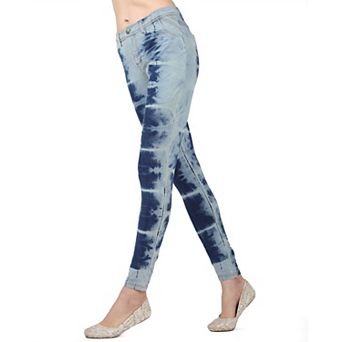 Vintage 80's Style Acid Wash Jean Leggings