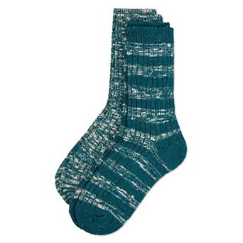 Women's 2 Pair Pack Mixed Stripe Crew Socks