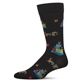 Men's Pile Of Gifts Holiday Crew Socks