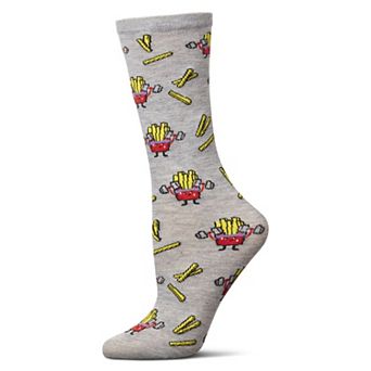 Women's Exercise Nope Extra Fries Crew Socks