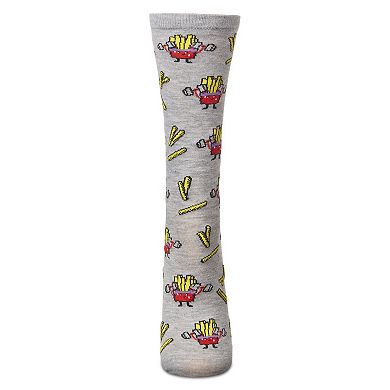 Women's Exercise Nope Extra Fries Crew Socks