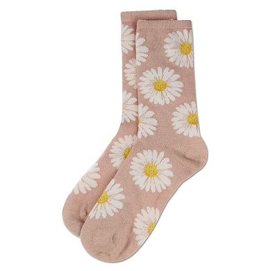 Women's Daisies Cashmere Crew Socks